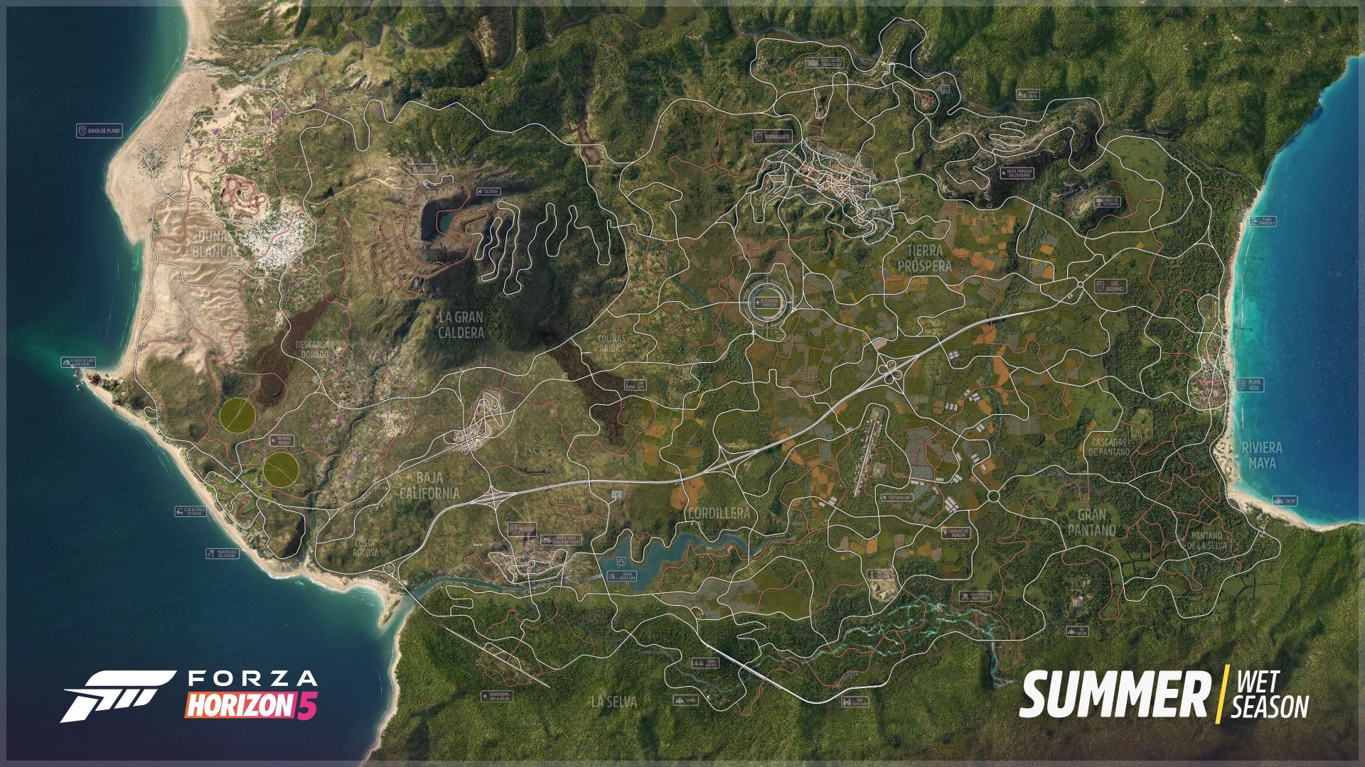 Полноценная карта Forza Horizon 5